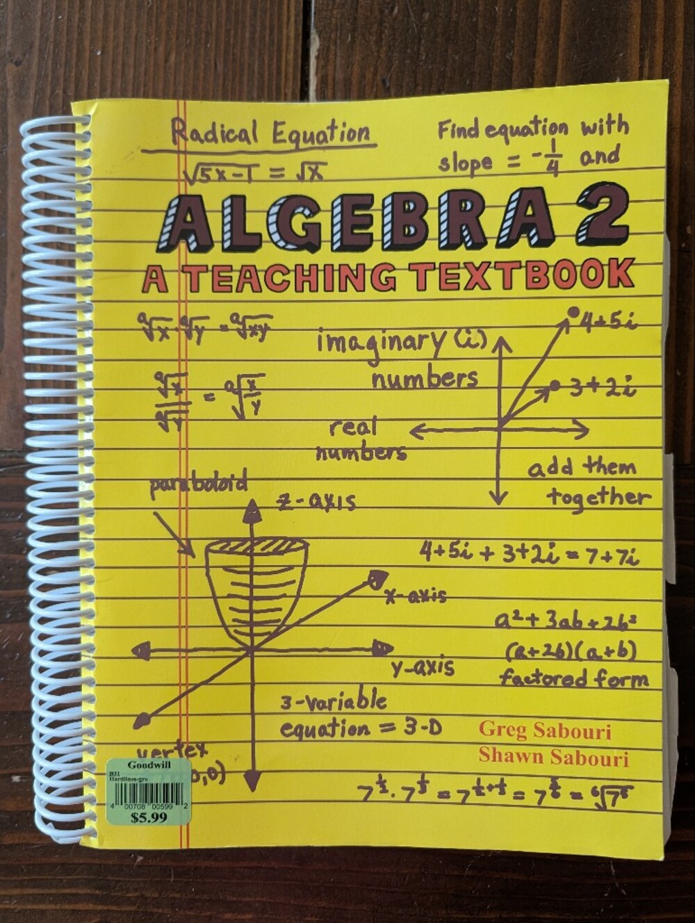 Yellow Spiral Notebook for Electronics Networking